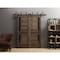 Sartodoors Sliding Closet Barn Bypass Doors 36 x 80in, Cognac Oak W/ Black Glass, Sturdy 6.6ft Rails VEREGIO7588BBB-AKA-36 - alternate 8